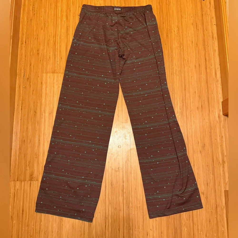 Patagonia VTG Starburst Performance Base Layer Capilene Wide Leg Pants XS - Picture 3 of 7